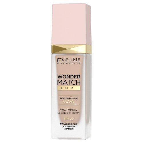 Eveline Cosmetics - WONDER MATCH LUMI SPF 20 - Luksusowy podkład rozświetlający - 30 ml - 15 - NATURAL NEUTRAL