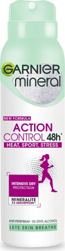 GARNIER - Mineral - ActionControl+ 48h - Anti-Perspirant - Antyperspirant w sprayu dla kobiet - 150 ml