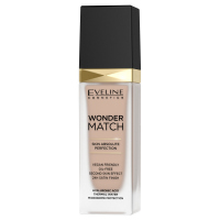 Eveline Cosmetics - WONDER MATCH Foundation - Luksusowy podkład dopasowujący się do skóry z kwasem hialuronowym - 30 ml - 35 - SUNNY BEIGE - 35 - SUNNY BEIGE