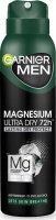 GARNIER - Men - Magnesium Ultra Dry 72h - Anti-Perspirant - Antyperspirant w sprayu dla mężczyzn - 150 ml