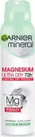 GARNIER - Mineral - Magnesium Ultra Dry 72h - Anti-Perspirant - Antiperspirant Spray for Women - 150 ml
