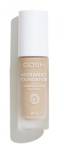 GOSH - HYDRAMATT FOUNDATION - Nawilżająco-matujący podkład do cery tłustej i mieszanej - SPF15 - 30 ml  - 004N LIGHT