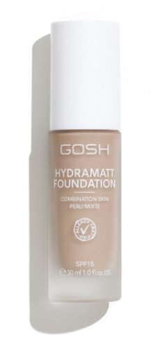 GOSH - HYDRAMATT FOUNDATION - Nawilżająco-matujący podkład do cery tłustej i mieszanej - SPF15 - 30 ml  - 010N LIGHT DARK
