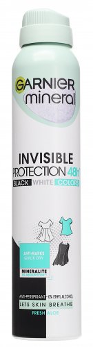 GARNIER - Mineral - Invisible Protection 48h - Fresh Aloe - Antiperspirant spray for women - 200 ml