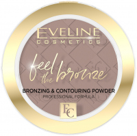 Eveline Cosmetics - Feel The Bronze - Bronzing & Contouring Powder - Prasowany bronzer - 4 g - 01 - MILKY WAY - 01 - MILKY WAY