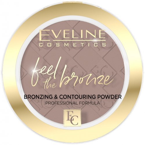 Eveline Cosmetics - Feel The Bronze - Bronzing & Contouring Powder - Prasowany bronzer - 4 g - 01 - MILKY WAY