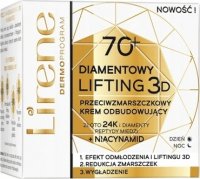 Lirene - Diamentowy Lifting 3D - Przeciwzmarszczkowy krem odbudowujący 70+ Dzień/Noc - 50 ml 