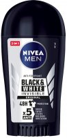 Nivea - Men - Anti-Perspirant - Black & White Invisible 48H - Antyperspirant w sztyfcie dla mężczyzn - ORGINAL - 40 ml