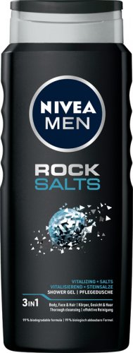 Nivea - Men - Rock Salts - 3in1 Shower Gel - Żel pod prysznic 3w1 dla mężczyzn - 500 ml