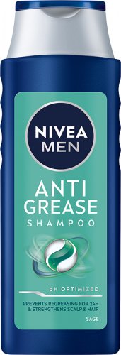Nivea - Men - ANTI GREASE Shampoo - SAGE - Szampon z szałwią do włosów przetłuszczających się dla mężczyzn - 400 ml