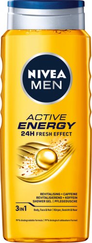 Nivea - Men - Active Energy - 3in1 Shower Gel - 500 ml