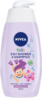 Nivea - Kids - 2in1 Shower & Shampoo - Żel do mycia ciała i włosów 2w1 dla dzieci - OWOCOWE ŻELKI - 500 ml