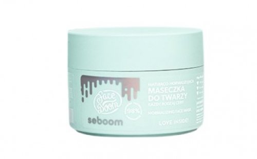 BodyBoom - FaceBoom - Seboom - Normalizing Face Mask - Matująco-normalizująca maseczka do twarzy - 50 g 