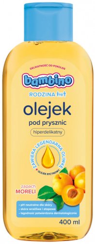 Bambino - RODZINA - Olejek pod prysznic o zapachu moreli - 400 ml