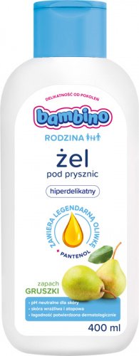 Bambino - RODZINA - Hiperdelikatny żel pod prysznic o zapachu gruszki - 400 ml