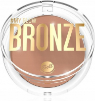 Bell - #My Glow Bronze - Rozświetlająco-brązujący puder do twarzy -  01 Tempting Tan - 10g
