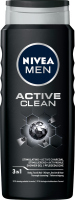 Nivea - Men - Active Clean - 3in1 Shower Gel - Żel pod prysznic 3w1 dla mężczyzn - 500 ml