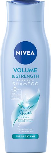 Nivea - Volume & Strength Ph-balance Shampoo - Łagodny szampon pielęgnujący z ekstraktem z bambusa - 250 ml