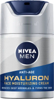 Nivea - Men - Anti-Age Hyaluron Face Moisturizing Cream SPF 15 - Nawilżający krem przeciwzmarszczkowy do twarzy z kwasem hialuronowym dla mężczyzn - 50 ml