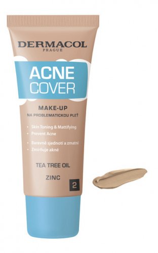 Dermacol - ACNE COVER MAKE UP -  Matujący podkład do twarzy - Przeciwtrądzikowy - 30 ml - 2