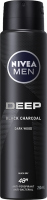 Nivea - Men - Deep Black Charcoal Dark Wood 48H Anti-Perspirant - Antyperspirant w aerozolu dla mężczyzn - 250 ml 