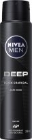 Nivea - Men - Deep Black Charcoal Dark Wood 48H Anti-Perspirant - Antiperspirant spray for men - 250 ml