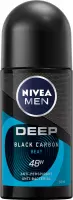 Nivea - Men - Deep Black Carbon - 48H Anti-Perspirant Roll-on - Beat - 50 ml