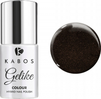 Kabos - Gelike - Color - Hybrid Nail Polish - Hybrid Varnish - 5 ml - BLACK SEDUCTION - BLACK SEDUCTION
