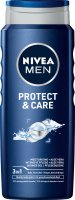 Nivea - Men - Protect & Care - 3in1 Shower Gel - 3in1 shower gel for men - 500 ml
