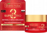 Bielenda - SUPER TRIO - Intensywnie nawilżający krem przeciwzmarszczkowy 40+ Dzień/Noc - 50 ml