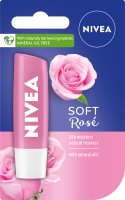 Nivea - SOFT ROSE - 24h Moisture - Lip Balm - Caring lipstick - 4.8 g