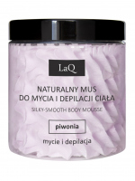 LaQ - Kocica Piwonia - Silky-smooth Body Mousse - Naturalny mus do mycia i depilacji ciała - 100 g