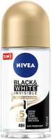 Nivea - Black & White Invisible Silky Smooth Anti-Perspirant Roll - Antyperspirant w kulce dla kobiet - 50 ml