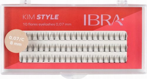 Ibra - KIM STYLE - 10 Flares Eyelashes - Kępki sztucznych rzęs  - 8 mm