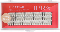 Ibra - KIM STYLE - 10 Flares Eyelashes - Kępki sztucznych rzęs  - 12 mm - 12 mm