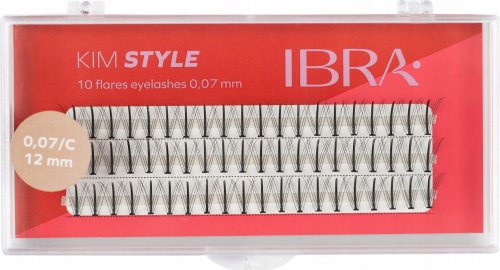 Ibra - KIM STYLE - 10 Flares Eyelashes - Kępki sztucznych rzęs  - 12 mm