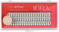 Ibra - KIM STYLE - 10 Flares Eyelashes - Kępki sztucznych rzęs  - 14 mm - 14 mm