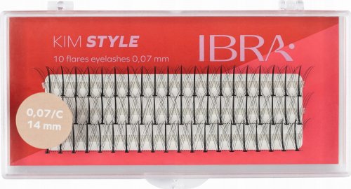 Ibra - KIM STYLE - 10 Flares Eyelashes - Kępki sztucznych rzęs  - 14 mm