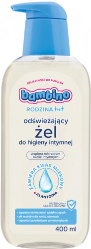 Bambino - RODZINA - Odświeżający żel do higieny intymnej - 400 ml