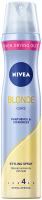 Nivea - Blonde Care - Styling Spray - Lakier do włosów blond z pantenolem i wit. B3 - 4 Extra Strong - 250 ml