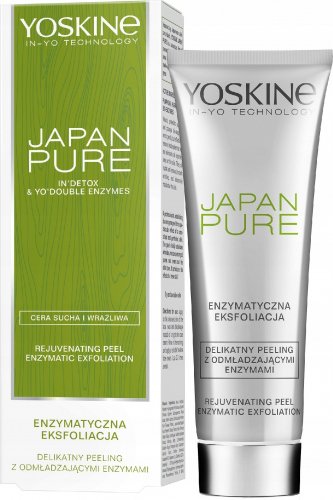 Yoskine - JAPAN PURE - Rejuvenating Peel Enzymatic Exfoliation - Delikatny peeling z odmładzającymi enzymami - 75 ml 