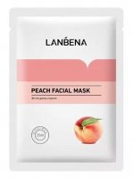 LANBENA - PEACH FACIAL MASK - Sheet mask with peach extract - 25 ml