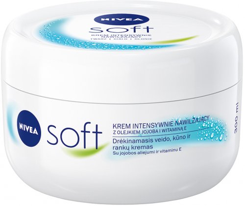 Nivea - Soft - Cream - Intensively moisturizing cream for face, body and hands - 300 ml