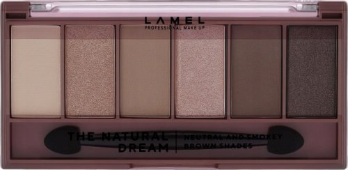 LAMEL - THE NATURAL DREAM Eyeshadow Palette - Paleta 6 cieni do powiek - 403 Smoky Nude
