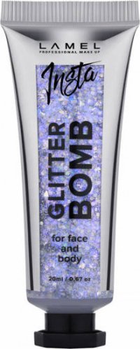 LAMEL - INSTA GLITTER BOMB - Płynny brokat do twarzy i ciała - 20 ml - 401
