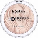 LAMEL - HD Highlighting Powder Glow & Sparkle - Rozświetlacz do twarzy - 12 g  - 402 WARM - 402 WARM