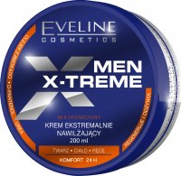 Eveline Cosmetics - MEN X-TREME - Silnie nawilżający krem do twarzy, ciała i rąk dla mężczyzn - 200 ml