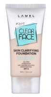 LAMEL - OhMy Clear Face Skin Clarifying Foundation - Matujący podkład do twarzy - SPF15 - 40 ml - 401 - 401