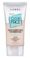 LAMEL - OhMy Clear Face Skin Clarifying Foundation - Matujący podkład do twarzy - SPF15 - 40 ml - 402 - 402