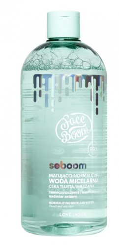 BodyBoom ​​- FaceBoom - Seboom - Normalizing Micellar Water - Matting and normalizing micellar water - 500 ml